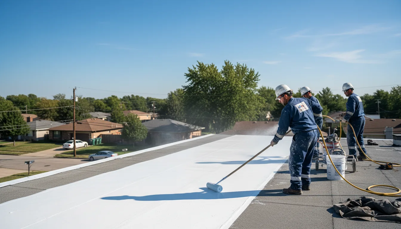 Commercial roof coating in Waynesburg, OH near me